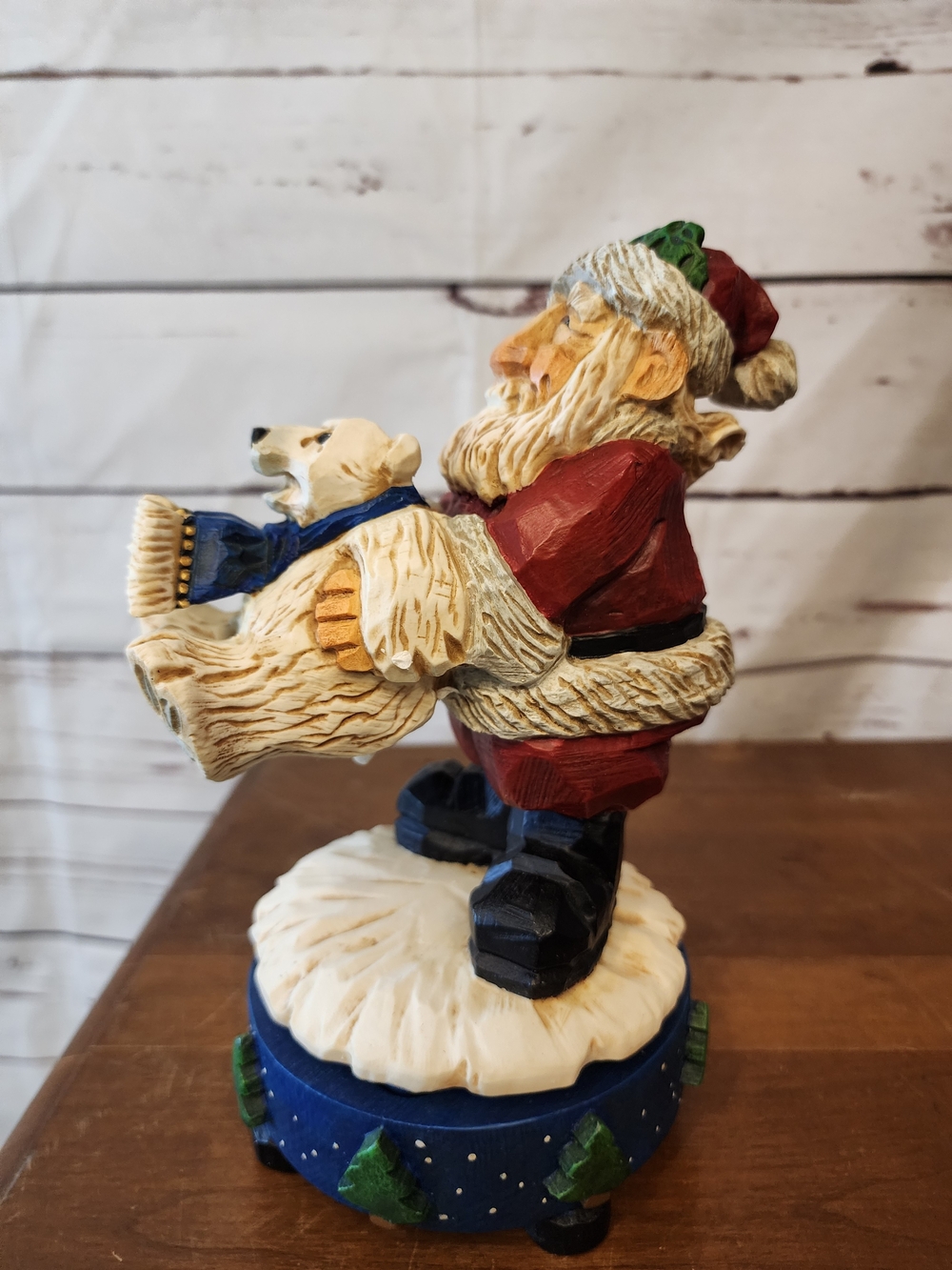 David Fryman Santa & Polar Bear Music Box